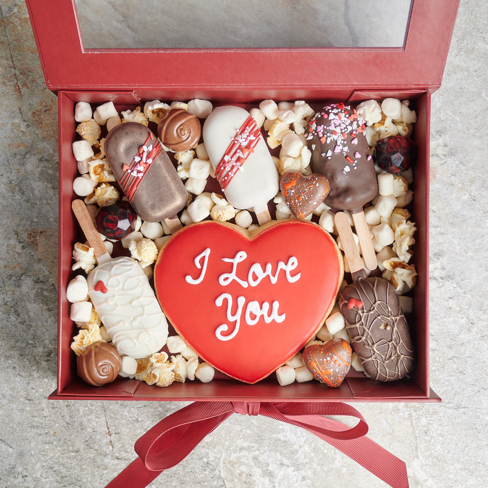 Valentine's Day Brownie Box – how the gift is presented