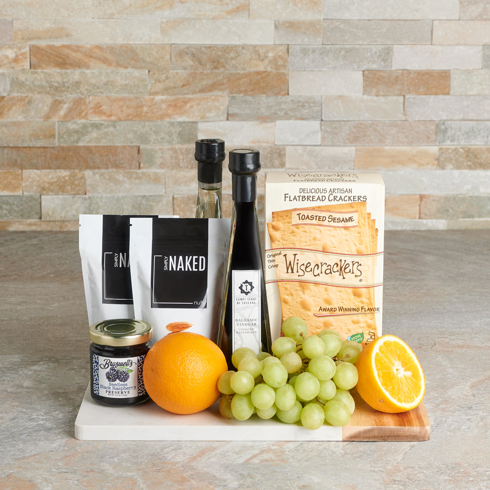 Fresh &amp; Crunchy Snack Platter, gourmet gift, gourmet, fruit gift, fruit