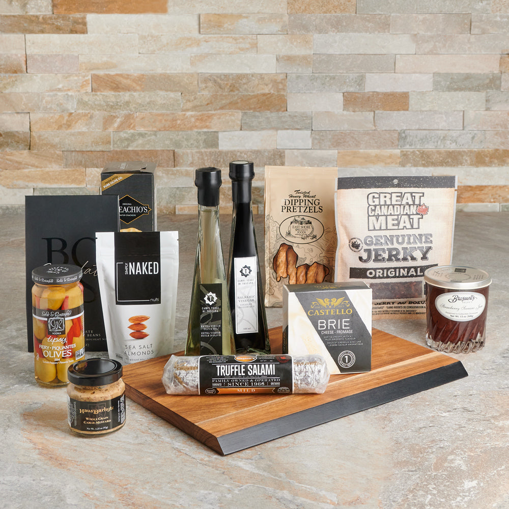 The Solenne Artisan Charcuterie Gift Board, gourmet gift, gourmet, cheeseboard gift, cheeseboard, cheese gift, cheese