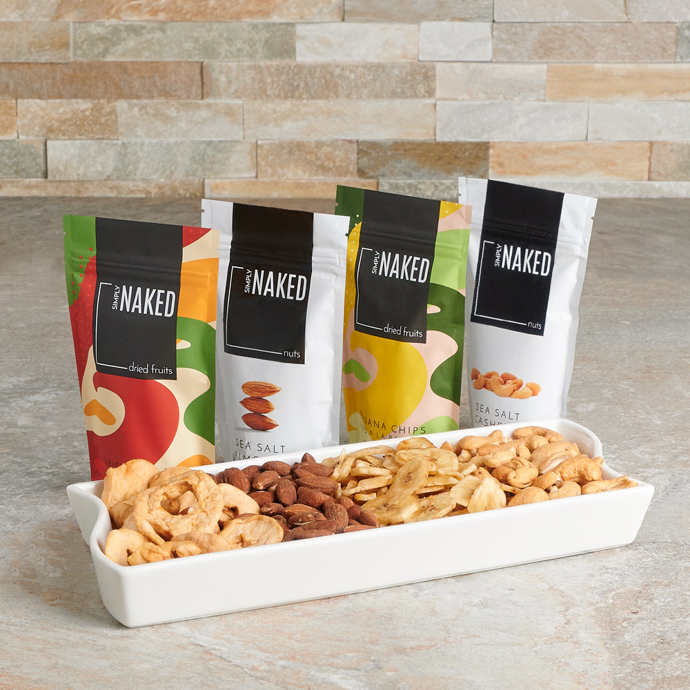Better For You Snack Assortment Gift Set, gourmet gift, gourmet, fruit gift, fruit, nuts gift, nuts, fruit &amp; nuts gift, fruit &amp; nuts