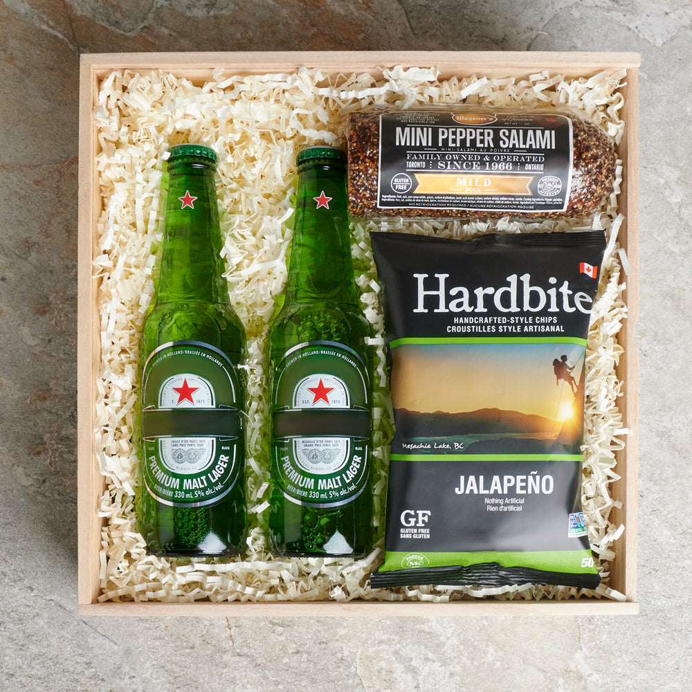 St. Patrick's Day Beer &amp; Bites Gift Box, st patricks day gift, st patricks day beer gift, st patricks day, beer gift, beer