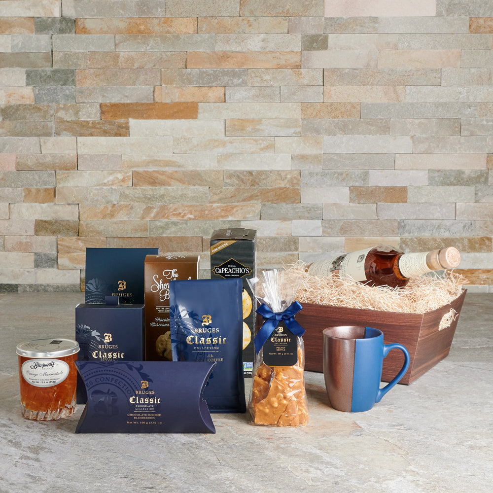 Luxury Corporate Wine & Sweet Selections Gift Set, father’s day gift baskets, gourmet gifts, gifts, liquor, fathers day, fathers day gift