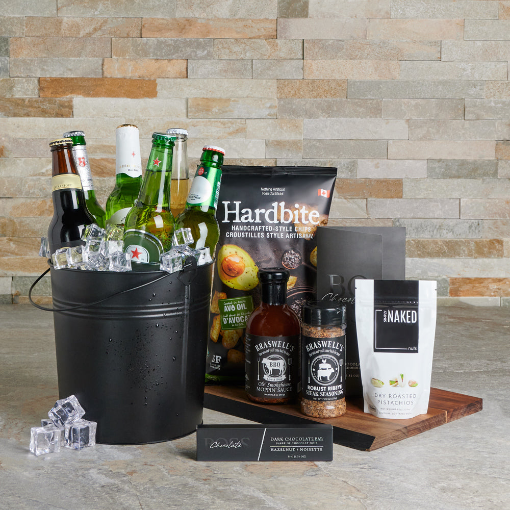 Sumptuous Beer &amp; Snack Sampler Board, gourmet gift, beer gift, beer, beer sampler