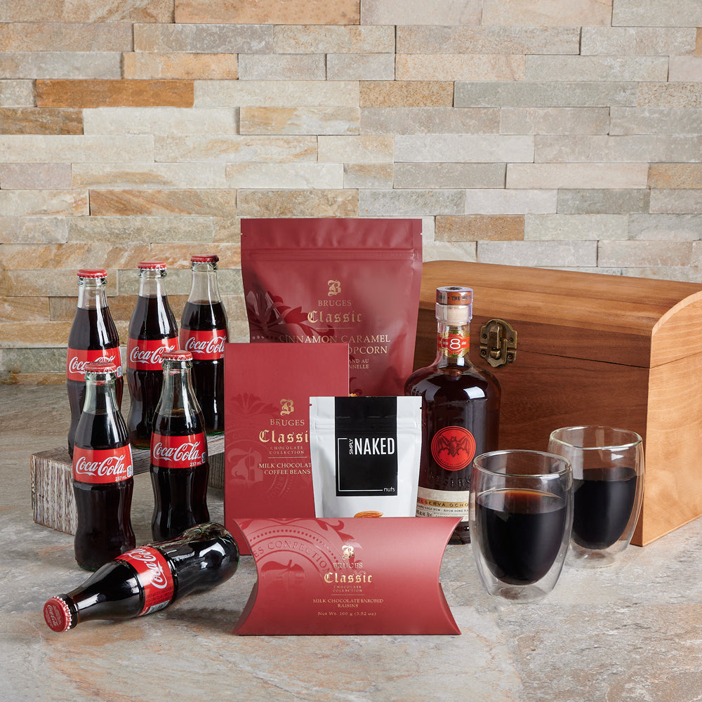 The Classic Snack &amp; Drink Gift Box, gift baskets, gourmet gifts, gifts, liquor