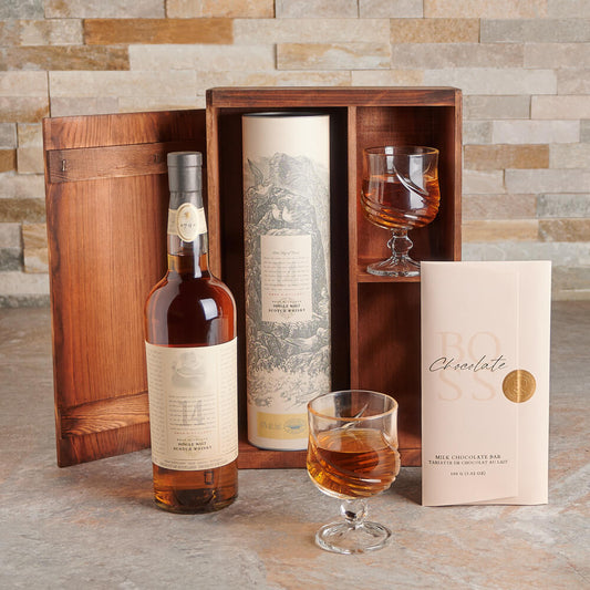 On the Rocks Liquor Gift Box, Liquor Gift Crate, Liquor Gift Baskets, liquor gift, liquor, chocolate gift, chocolate, gift