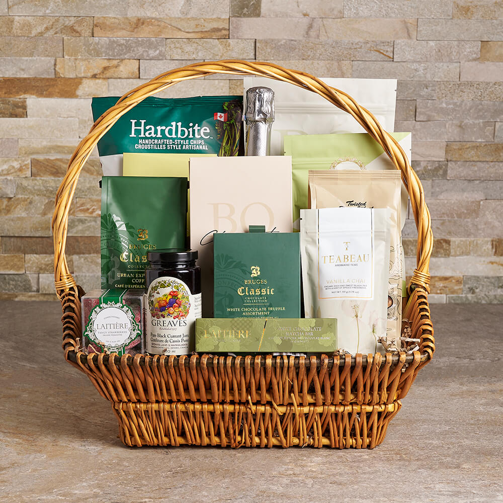Rustique Gift Basket, gourmet gift, gourmet, sparkling wine gift, sparkling wine, champagne gift, champagne