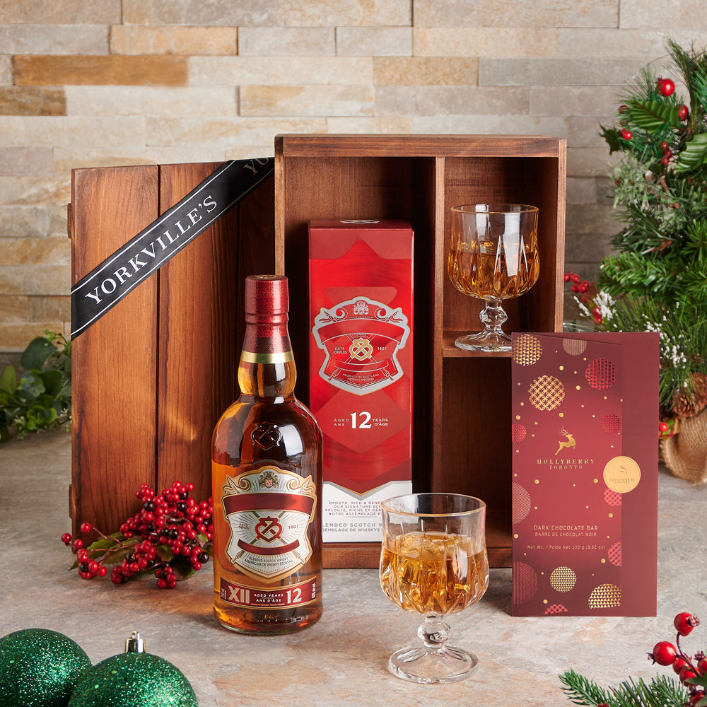 Santa’s Liquor &amp; Chocolate Basket, chocolate gift basket, chocolate gift, chocolate, liquor gift basket, liquor gift, liquor, christmas gift basket, christmas gift, christmas, holiday gift basket, holiday gift, holiday