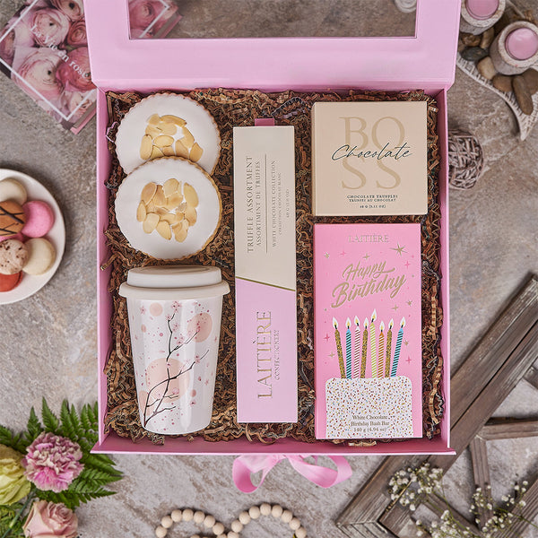 Tempting Birthday Treat Box, birthday gift, birthday, chocolate gift, chocolate, cookie gift, cookie, Canada delivery