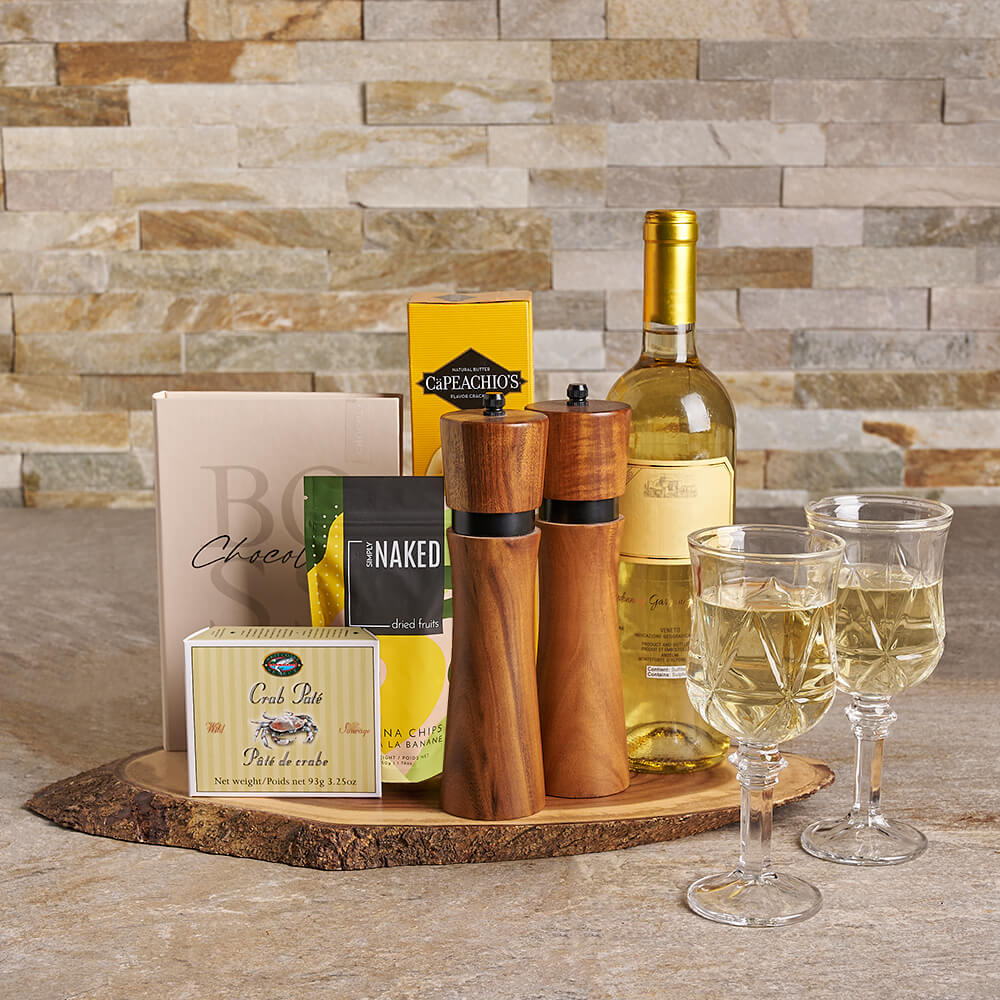 The Host’s Table Wine & Gourmet Board, wine gift, wine, gourmet gift, gourmet