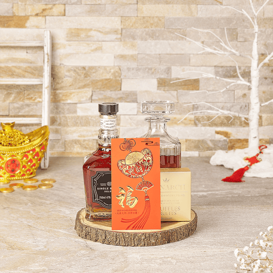 The Taste Of Elegance Gift Basket, liquor gift, liquor, spirits gift, spirits, chocolate gift, chocolate, chinese new year gift, chinese new year, lunar new year gift, lunar new year