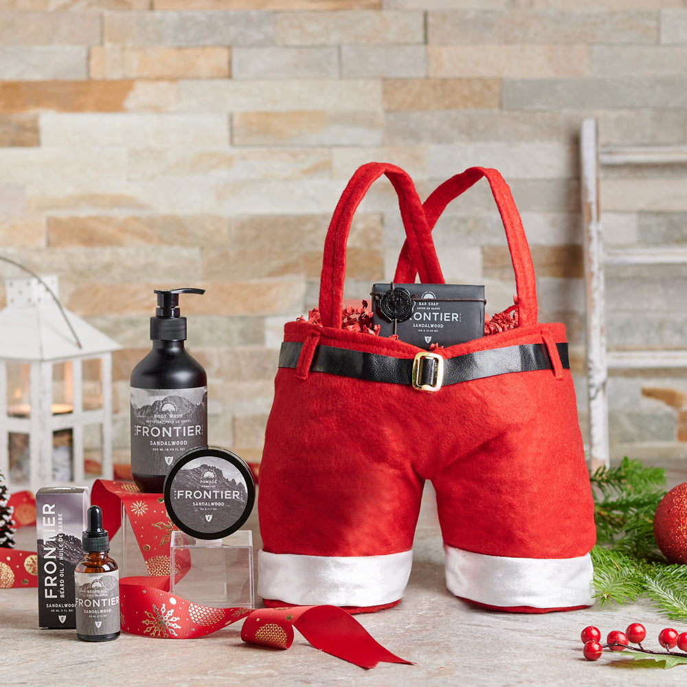 Santa's Gentleman Grooming Set, Christmas gift baskets, spa gift baskets