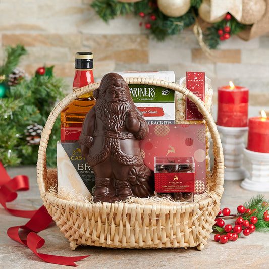 Liquor Gift Basket,  popcorn,  crackers,  Chocolate,  Cheese,  Christmas Gift Baskets,  christmas,  platter,  Liquor,  christmas platter delivery, delivery christmas platter