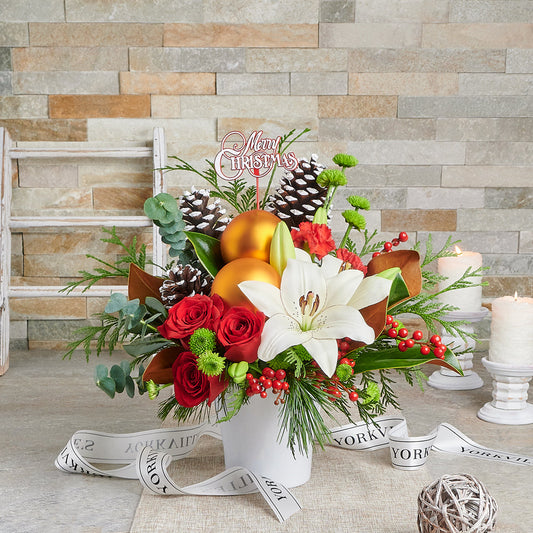 flowers,  Floral Gift,  christmas,  holiday,  floral arrangement,  christmas arrangement,  Set 24019-2021, holiday flowers delivery, delivery holiday flowers, christmas arrangement