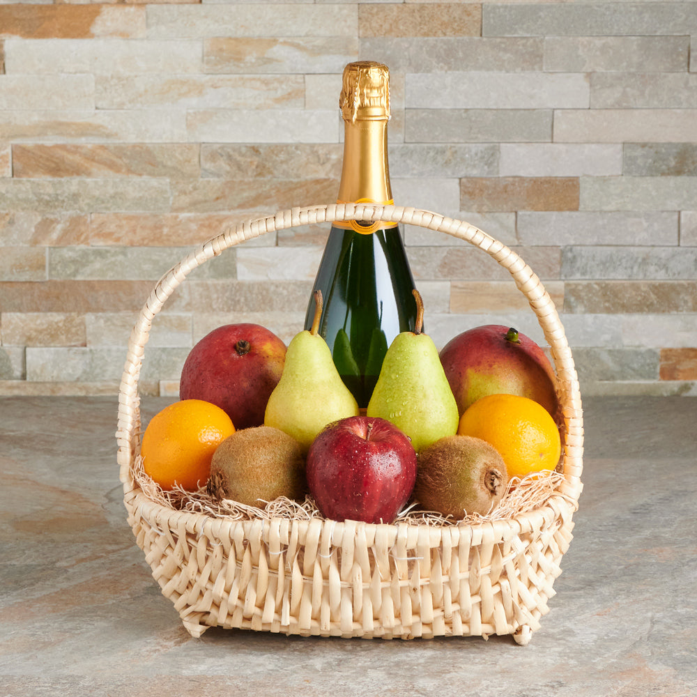 The Fruitful Toast Champagne Gift Basket,  Champagne,  Fruits Gift Basket,  Fruit, fruit gift basket delivery, delivery fruit gift basket, champagne gift basket delivery