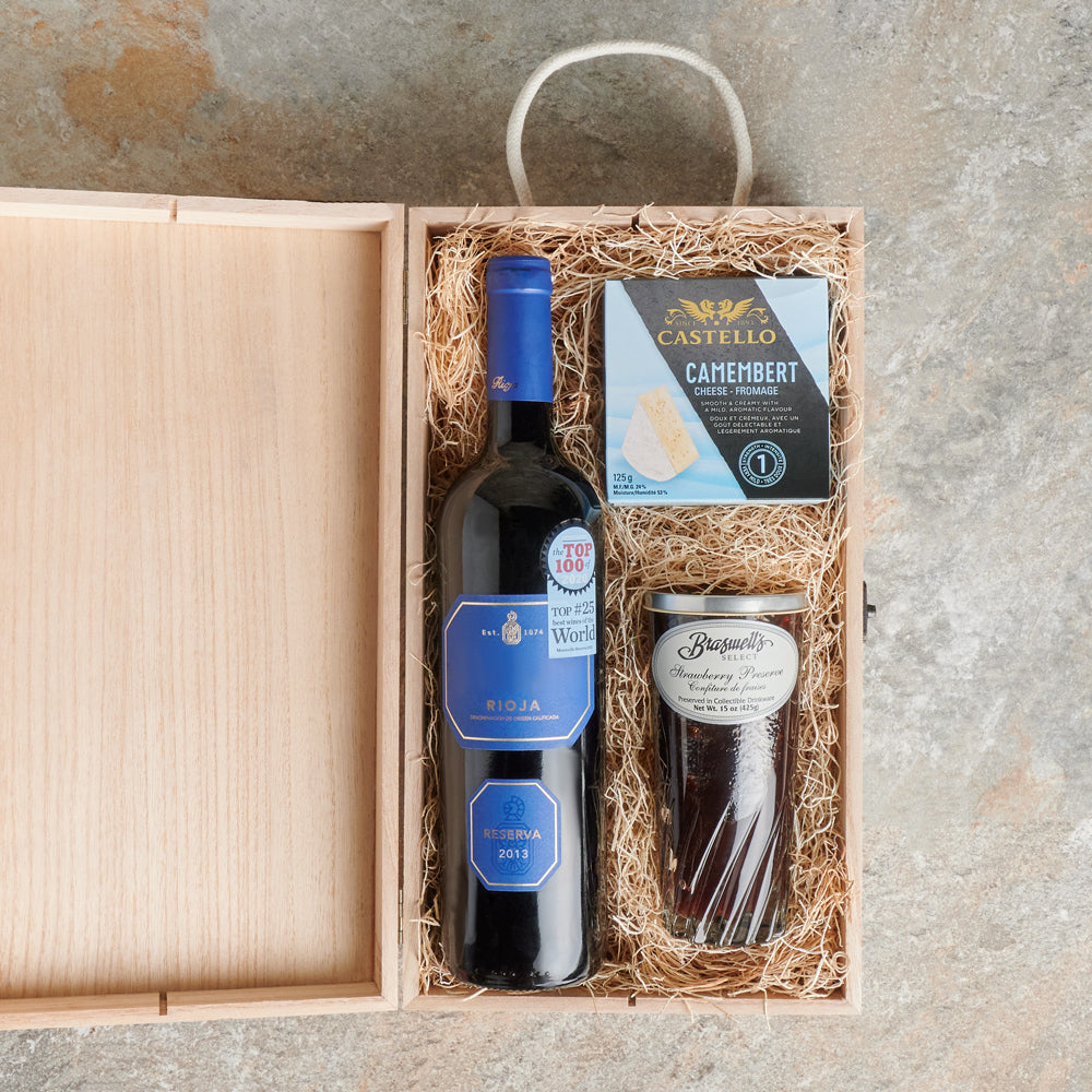 The Classic Wine Pairing Crate, Wine Gift Baskets, Gourmet Gift Baskets